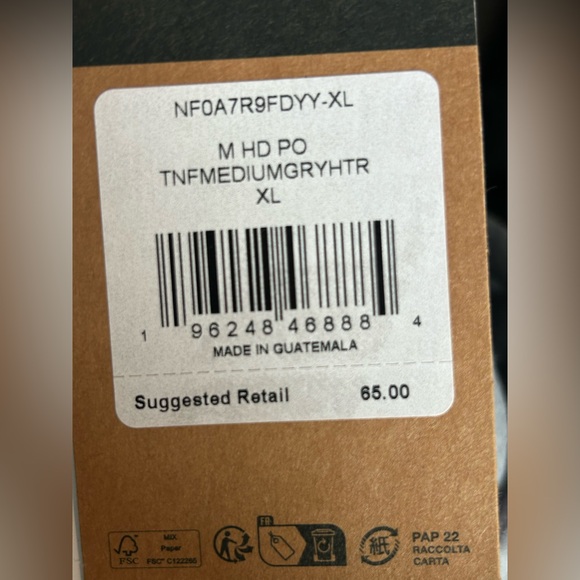 The North Face Men's Gray Hoodie - Picture 7 of 7